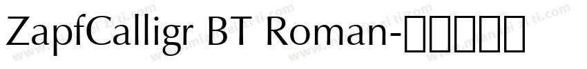 ZapfCalligr BT Roman字体转换